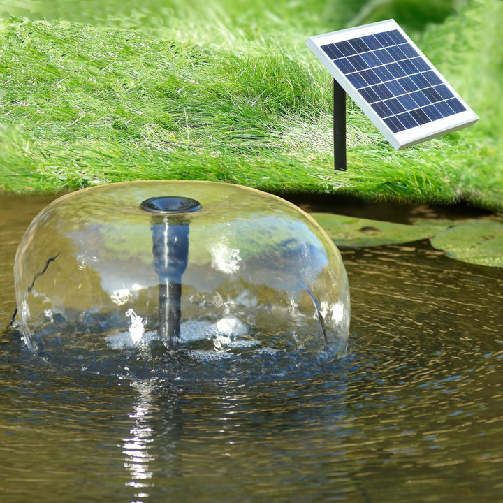 Solar Teichpumpe Solar Springbrunnen Solar Wasserspiel Solar-Teichpumpen-Set für den Gartenteich Sol