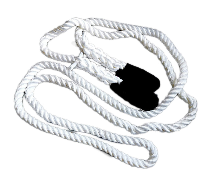 Desert Fox Winch Kinetisches Bergeseil Kinetik Dehnbarer Bergegurt (Weiss 8 m x 32 mm), Weiss 8 m x