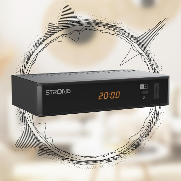 STRONG SRT7815 Digitaler HD Satelliten-Receiver, HD-SAT-Empfang, DVB-T2 HD, inklusive HD+ Karte für