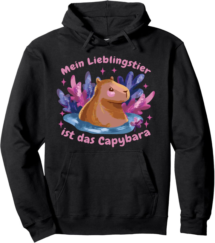Mein Lieblingstier ist das Capybara Süss Mädchen Capy Pullover Hoodie
