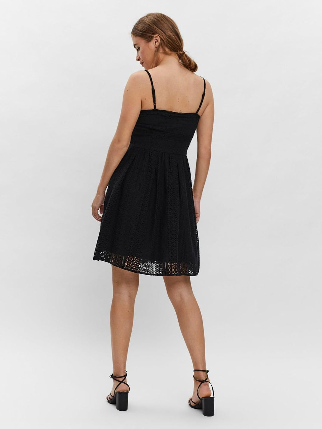 VERO MODA Female Plissiertes Kleid VMHONEY Kurzes Kleid | Plissé dress XS Schwarz, XS Schwarz