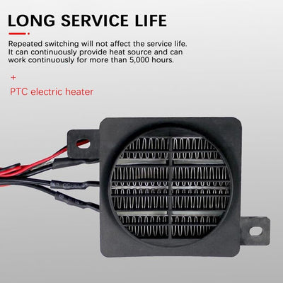 Uadme PTC Heizelement 12V, 100W PTC Auto Heizung, Elektrisch Isolierte Lufterhitzer mit Konstanter T