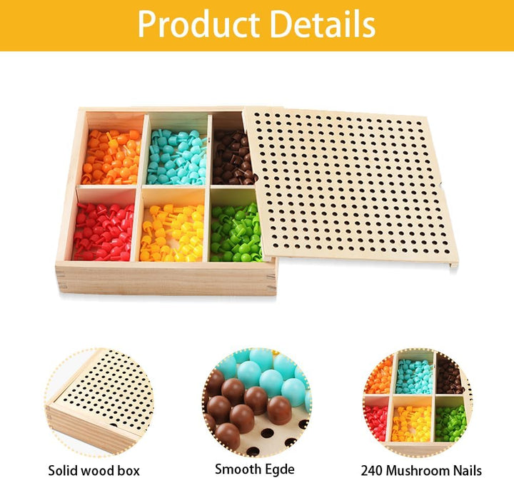 RANJIMA Mosaik Steckspiel, Mosaik Bastelset Kinder, Steckspiel ab 3 4 5 Jahre,Mosaik Steckspiel Pegb