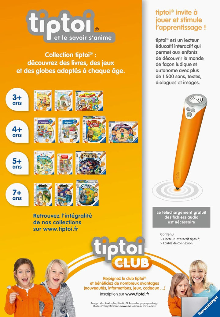 Ravensburger interaktive Player tiptoi, Mehrfarbig, 1 Stück, Französische Version (1er Pack) Ohne Ba