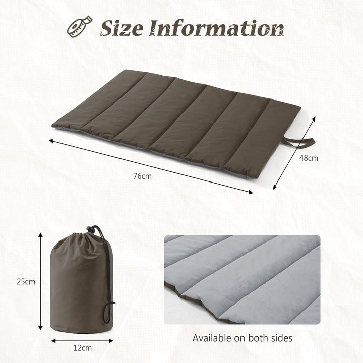 UNIKOME Hundedecke für Unterwegs 76 x 48 cm, rutschfeste Antistatische und Langlebige Hundematte, Hu