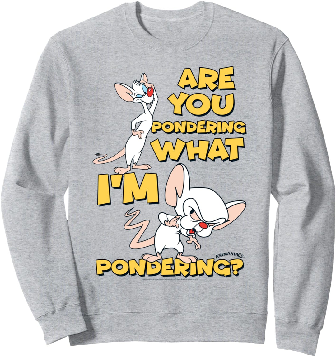 Pinky and the Brain Pondering Sweatshirt