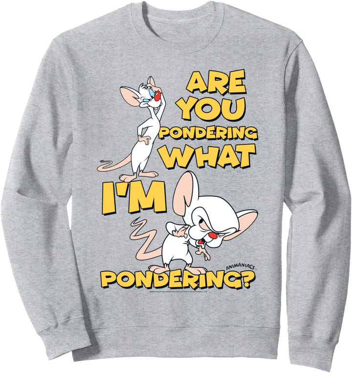 Pinky and the Brain Pondering Sweatshirt