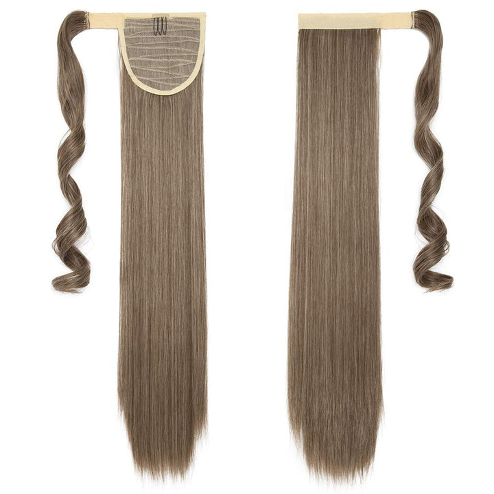 SEGO Ponytail Clip in Pferdeschwanz Extension Haarteil Haarverlängerung Zopf Hair Piece Glatt wie Ec