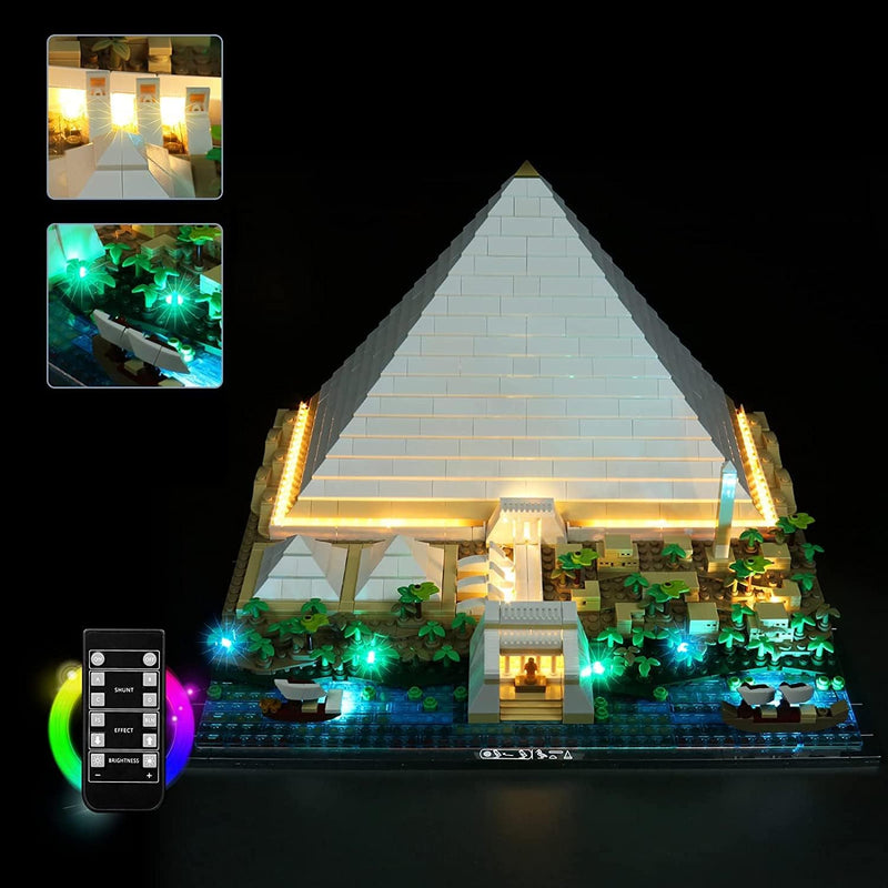 Led Beleuchtungs Set für Lego 21058 Architecture Cheops-Pyramide Bausatz (Ohne Lego Set, Nur Lichter