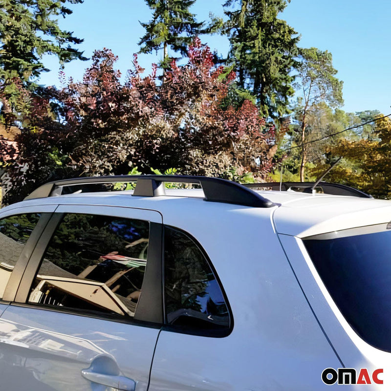 OMAC Dachreling kompatibel mit Peugeot Partner Tepee 2008-2018 Alu TÜV ABE Schwarz 2X Partner Tepee