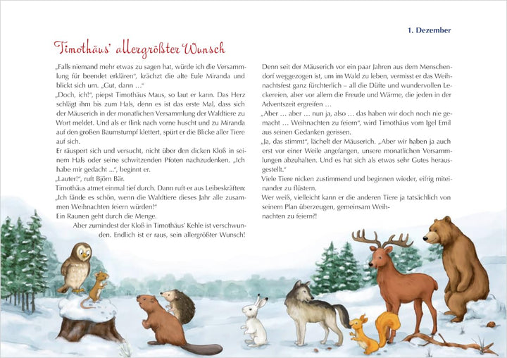 Das Weihnachtsfest der Tiere. Ein Folien-Adventskalender zum Vorlesen und Gestalten eines Fensterbil