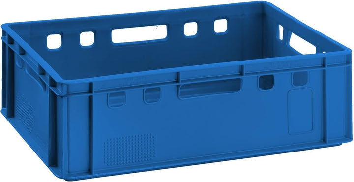 BURI 5x Fleischkiste E2 Metzgerkiste 60x40x20cm lebensmittelecht, robust, stapelbar - Universal Lage