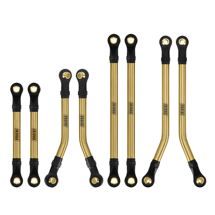 INJORA 8PCS Messing High Clearance Lenker Set für 1/18 RC Crawler TRX4M High Trail K10