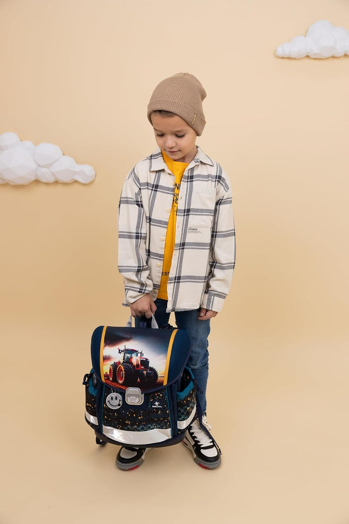 Belmil Classy Schulranzen Set 4 - teilig (403-13/AG/S) Tractron, Tractron