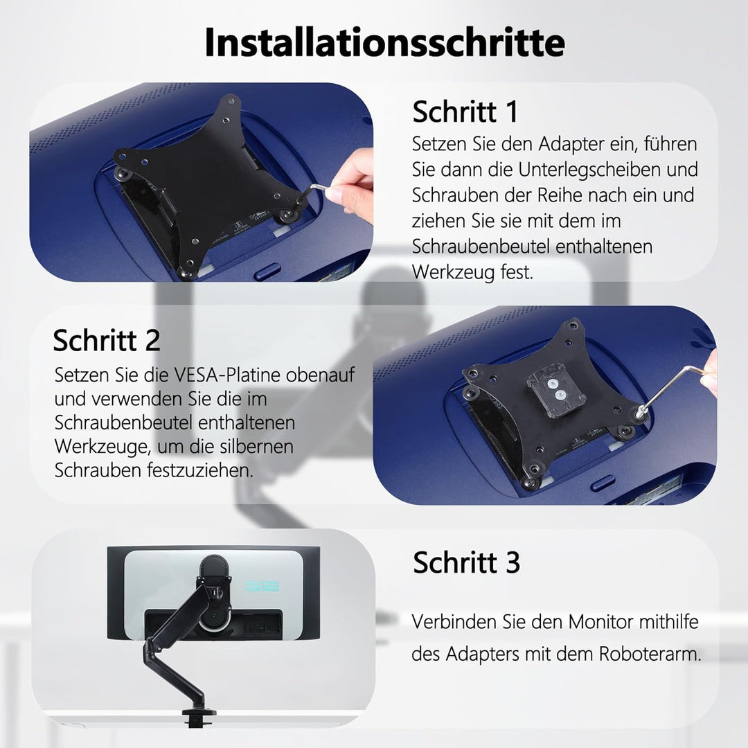 AW3425DWM VESA-Adapter kompatibel mit Alienware Monitoren (passend für AW2525HM,AW2524HF,AW2724HF,AW