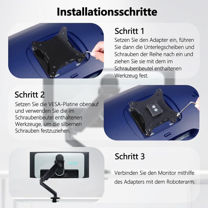 AW3425DWM VESA-Adapter kompatibel mit Alienware Monitoren (passend für AW2525HM,AW2524HF,AW2724HF,AW