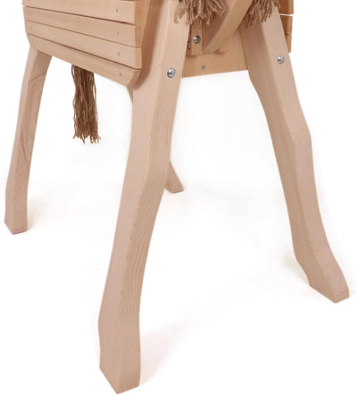 Grosses Voltigierpferd Diamant | Holzpferd | Outdoor-Spielzeug | Draussen 7028 | Farbe Eiche Eiche-b