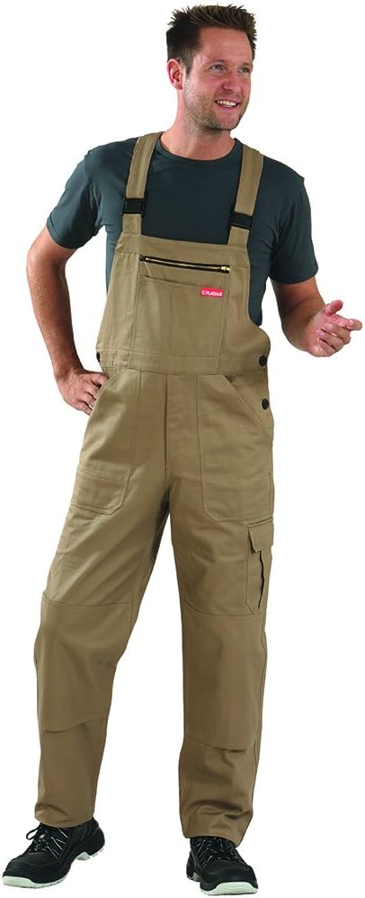 Planam Grösse 64 Herren BW 290 Cargo-Latzhose Khaki Modell 0176 Khaki 64, Khaki 64