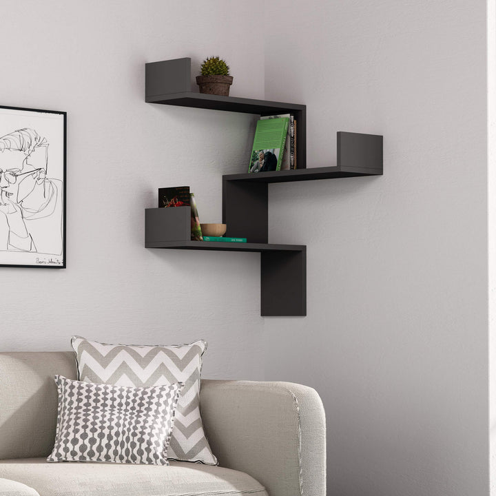 Luksa Bücherregal mit 3 Etagen | für Wohnzimmer, Büro und mehr | einfache Montage | 60 x 90 x 22 cm