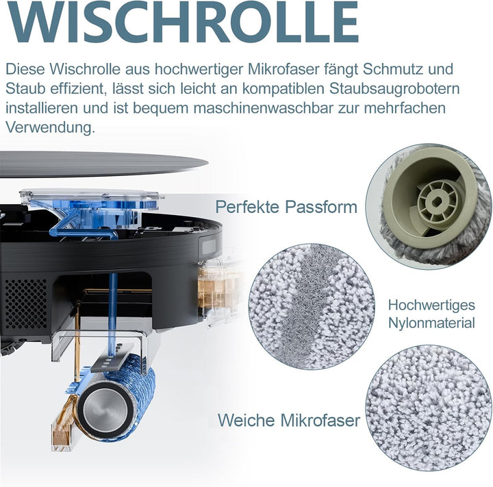 Zubehör für ECOVACS DEEBOT X11 OMNICYCLONE, X11 PRO Omni, X9 PRO Omni Staubsauger, 2 Hauptbürste, 2