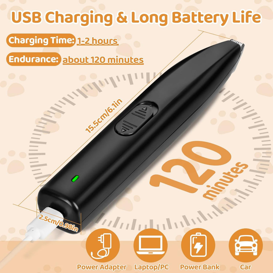 Hundeschermaschine, Pfotentrimmer für Hunde, Schermaschine Hund Pfoten Leise, Elektrischer Haustier