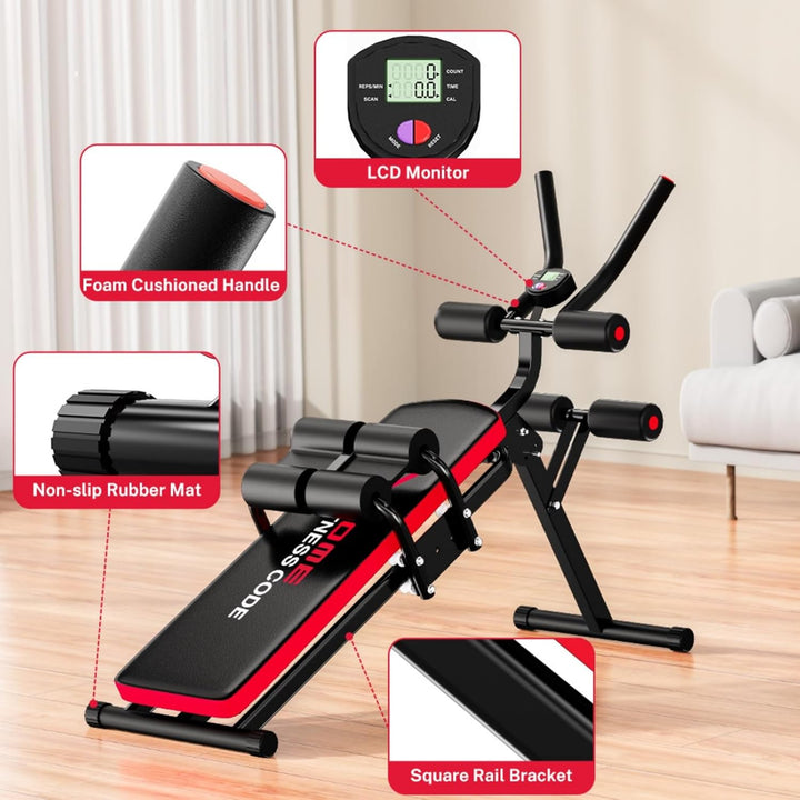 Bauchtrainer Bauchmuskeltrainer für Zuhause Multifunktionale Trainingsgerät 150 kg Belastbarkeit für