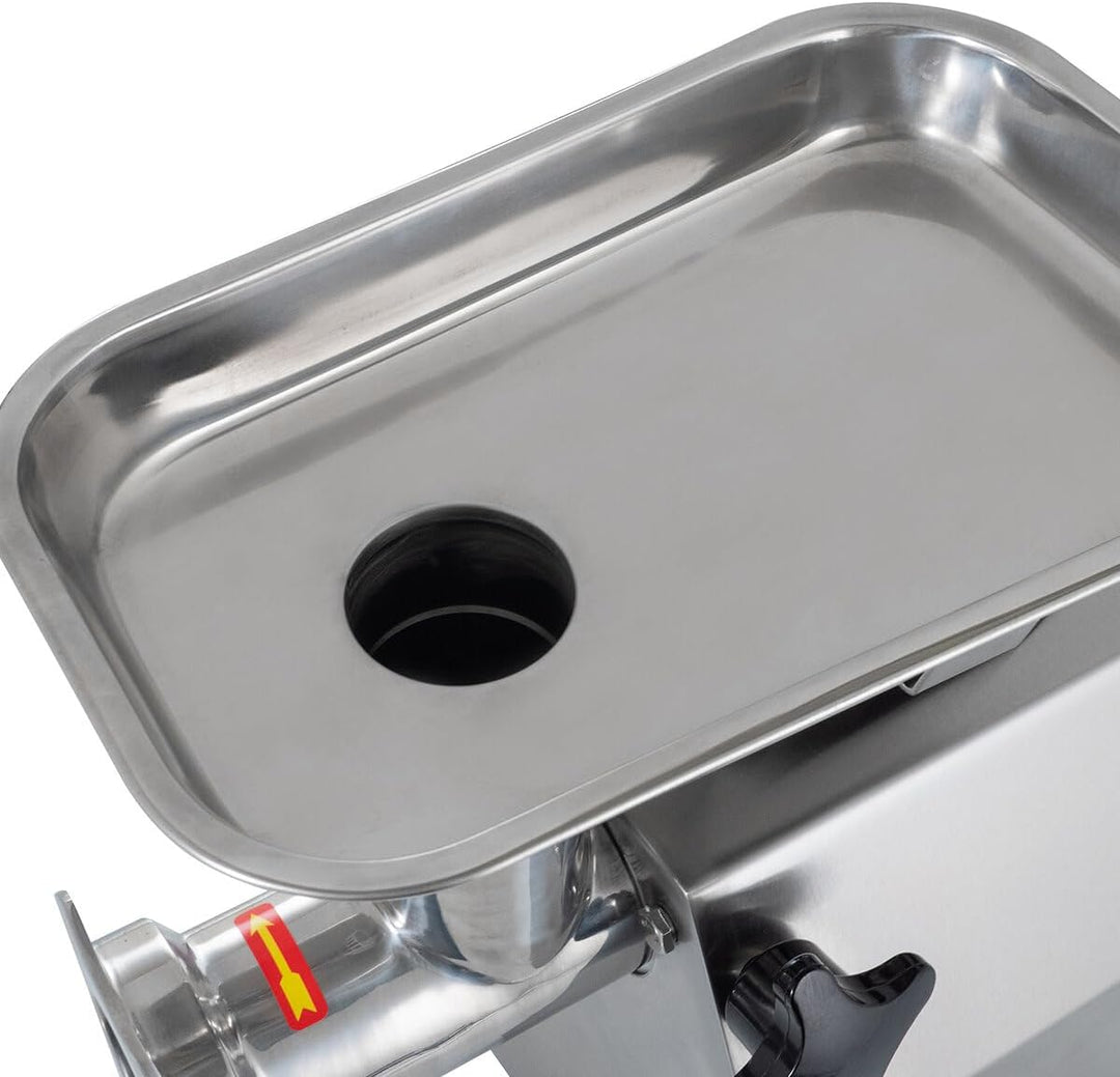 GastroHero Fleischwolf 220 kg/h Edelstahl 1100 W Profi Fleischwolf elektrisch Hackfleischwölfe Gastr