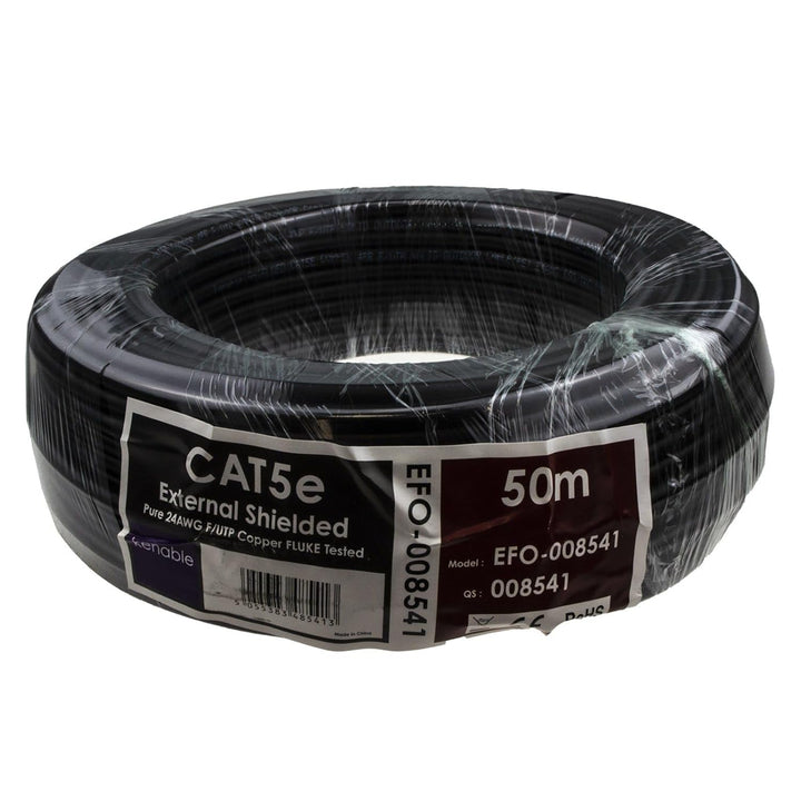 kenable Aussen Abgeschirmtes CAT5e Aussen Kupfer Ethernet Kabel FTP Kabelrolle 50 m [50 Meter/50m] 5