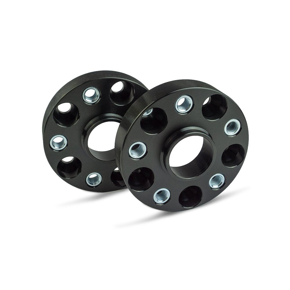 SCC Spurverbreiterung 13014BWS - Buchse schwarz eloxiert - LK: 130/5 NLB: 71,6 GEW: M14x1,5 - 30mm -