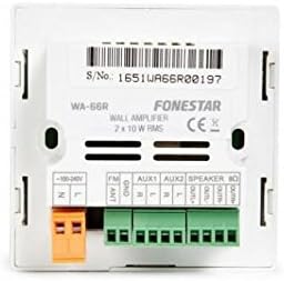 FONESTAR Wandverstärker WA-66R weiss BT 2.1 2 x 10 W FM USB MICROSD Display Fernbedienung