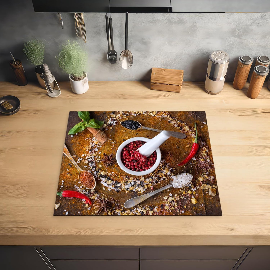Herdabdeckplatte Einteilig Küche Herdabdeckung Induktionsfeld Ceranfeld Herdabdeckplatten Vinyl Matt