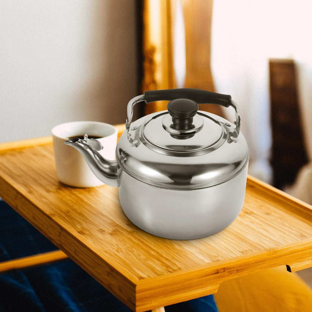 TOPBATHY Edelstahl Kessel Induktion Wasserkessel 3L Pfeifteekocher Edelstahl Campingkocher herd Wass