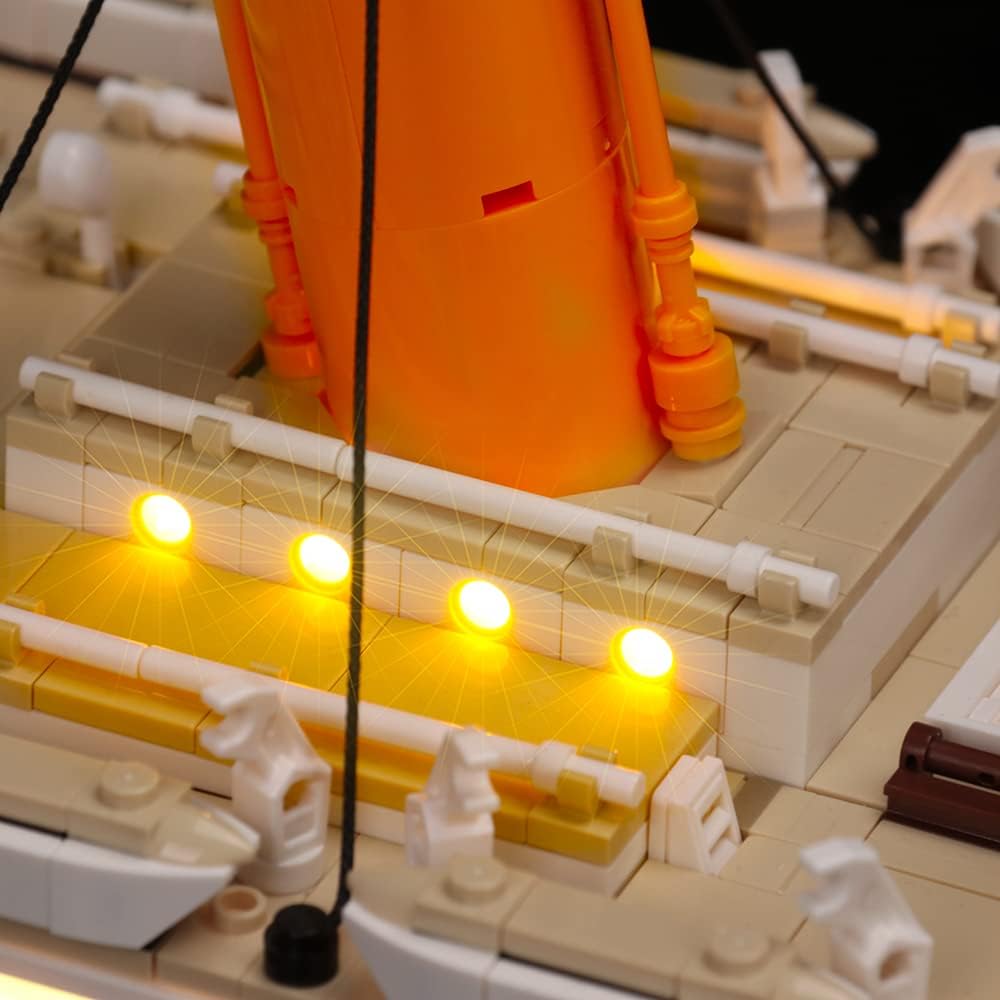 BrickBling LED-Beleuchtung für Lego Creator Expert Titanic Building Set 10294 (kein Lego enthalten,