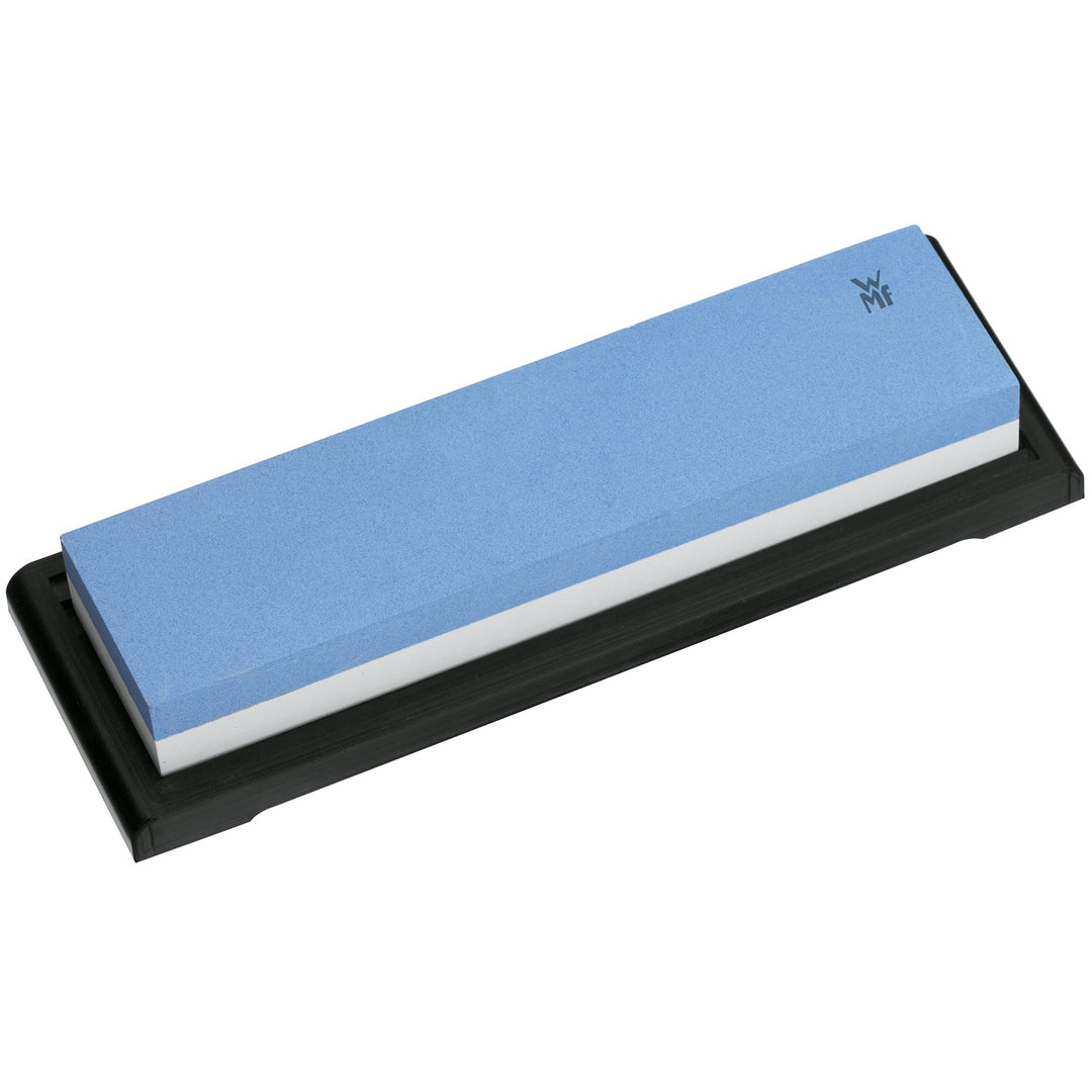 WMF Schleifstein Messer 5 x 20 x 2,5 cm, grobe und feine Körnung, Kunststoffschale, ideal für Yamato