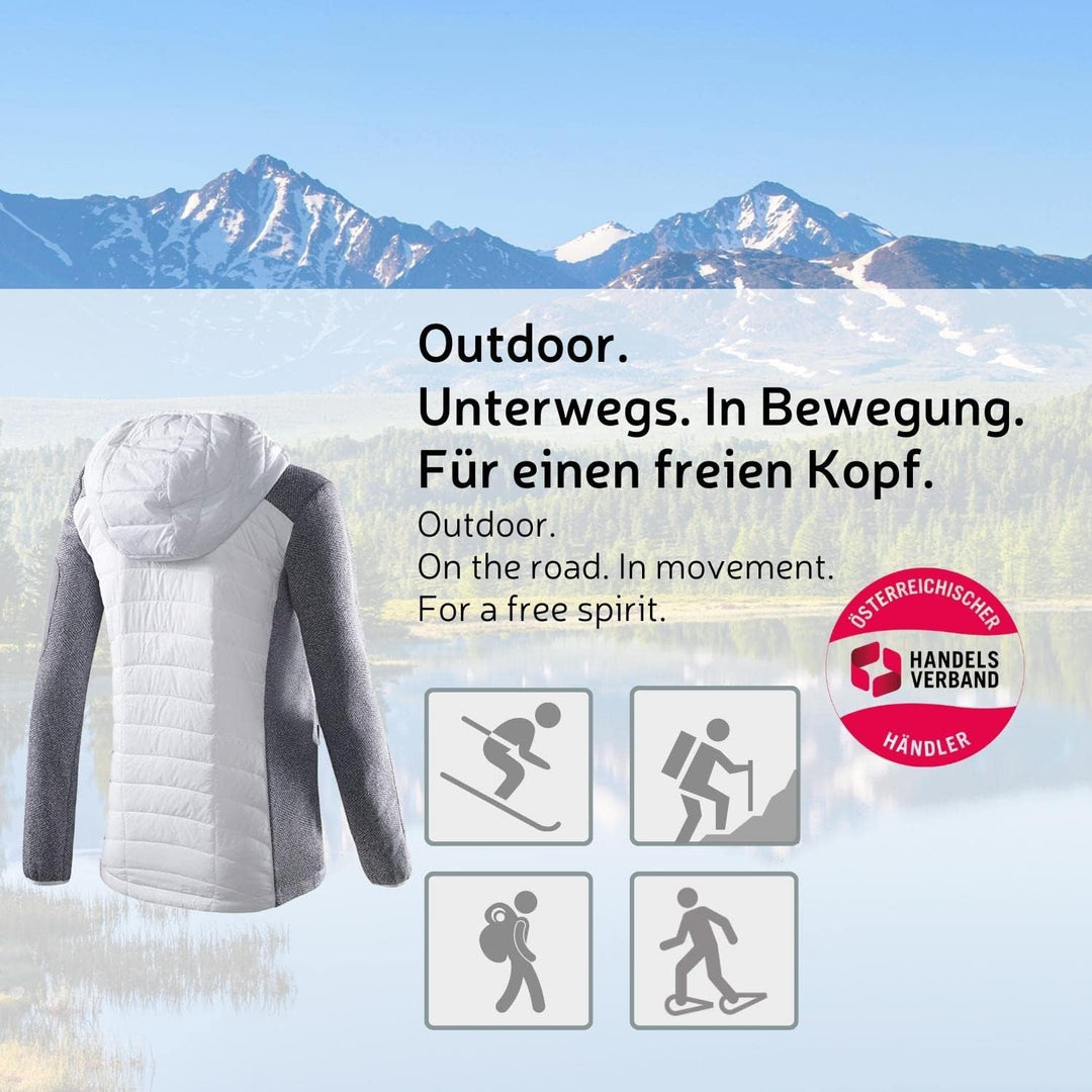 Black Crevice Damen Hybridjacke (weiss, 38)