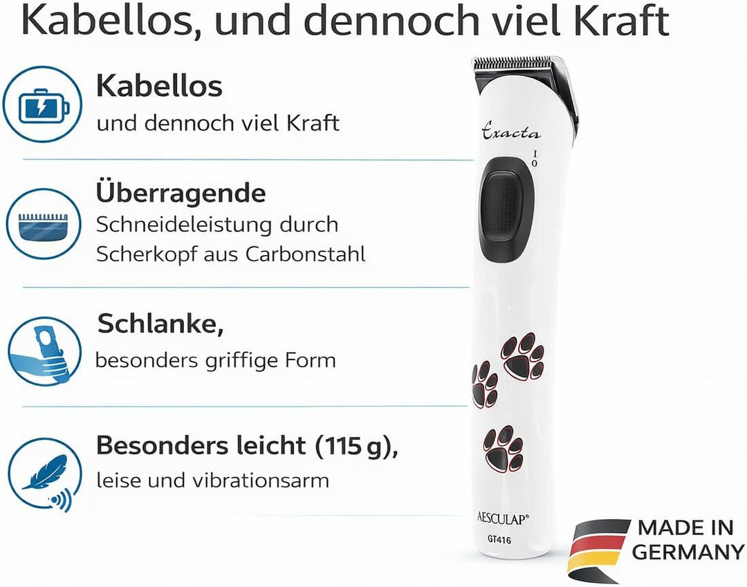 Rotschopf24 Edition: Neues Modell der Aesculap Exacta Schermaschine/Tiertrimmer/Pfotentrimmer/Gesich