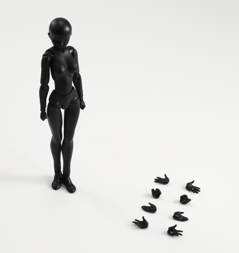 Bandai Tamashii Nations S.H.Figuarts Body-Chan (Woman) (Solid Black Color Ver.) Frau Schwarze Farbe