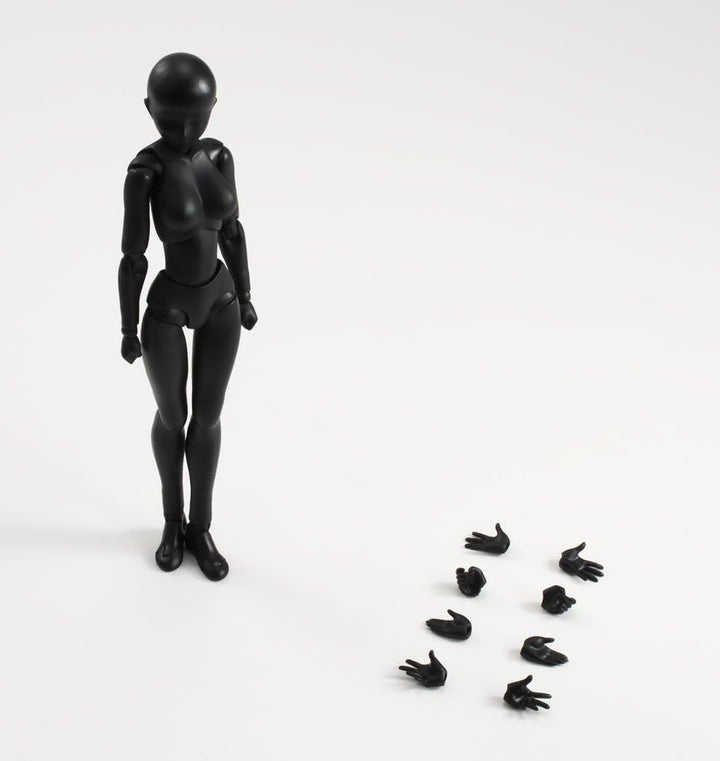 Bandai Tamashii Nations S.H.Figuarts Body-Chan (Woman) (Solid Black Color Ver.) Frau Schwarze Farbe