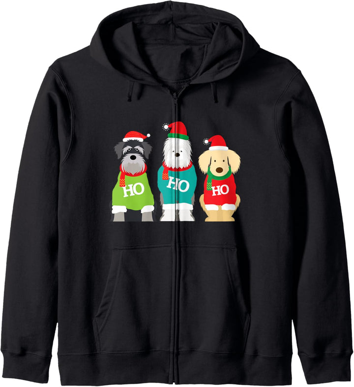 Christmas Dogs Ho Ho Ho Holiday Kapuzenjacke