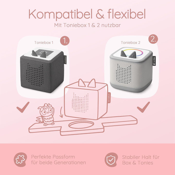 Personalisiertes Tonie Regal für Kinderzimmer - Magnetisches Toniebox Regal für Toniebox &amp; Figuren m