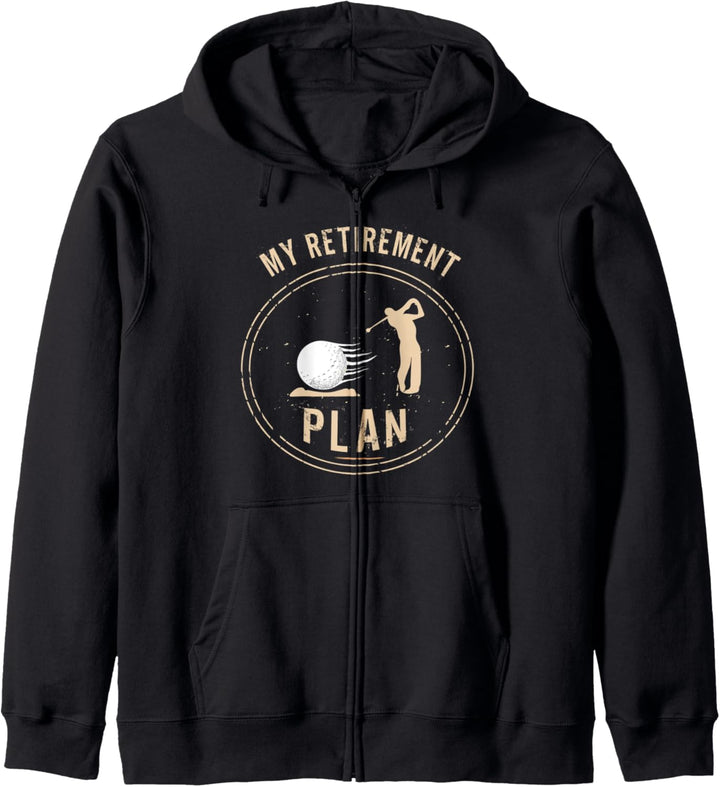Mein Pensionsplan Golfgeschenk Kapuzenjacke