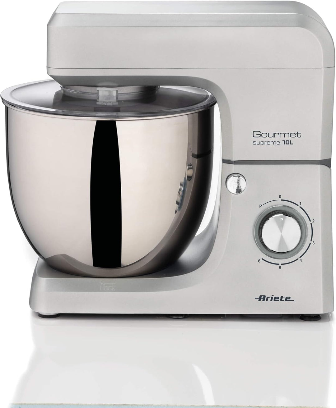 Ariete 1576 Gourmet Supreme 10 l, Küchenmaschine 10 l, 2000 W, 6 Geschwindigkeiten + Pulse, Zubehör