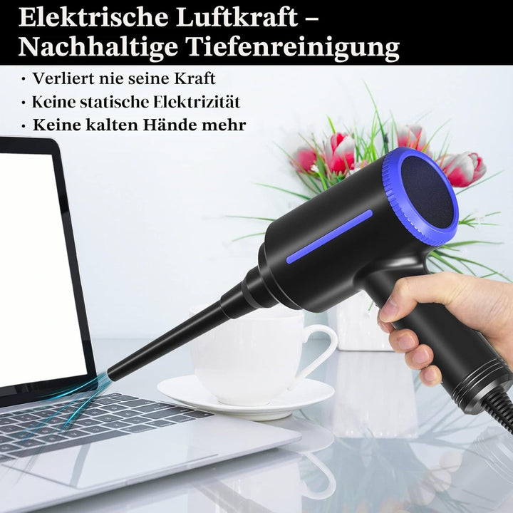 ATEngeus Elektrische Staubgebläse, 500W Druckluft, 2-Gang Air Duster, Druckluftspray PC Reinigungsse