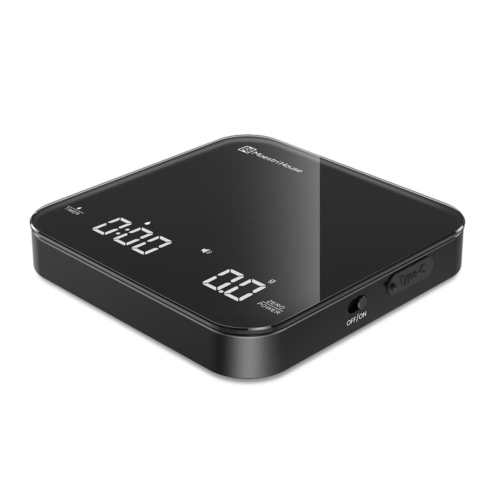Maestri House Mini-Kaffeewaage mit Timer, Wiederaufladbare Espresso Waage, Präzise 2kg/0,1g Waage fü