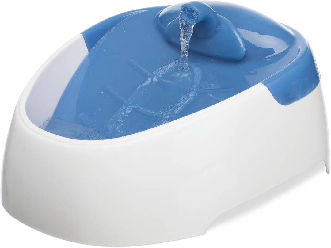 TRIXIE elektronischer Wasserspender "Trinkbrunnen Duo Stream, Kunststoff, 1 l/20 × 12 × 23 cm, weiss