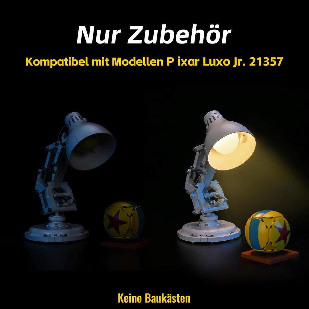 Fernbedienung Licht-Kit Kompatibel mit Lego Ideas ǀ D isney P ixar Luxo Jr. 21357 (Kein Modell), Led