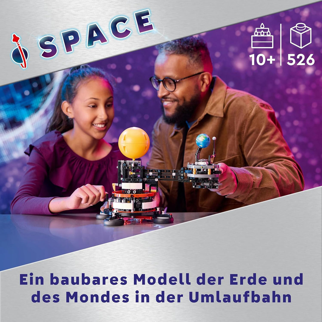LEGO Technic Sonne Erde Mond Modell Spielset, Geschenk für Kinder ab 10 Jahren & Technic Weltraum Tr