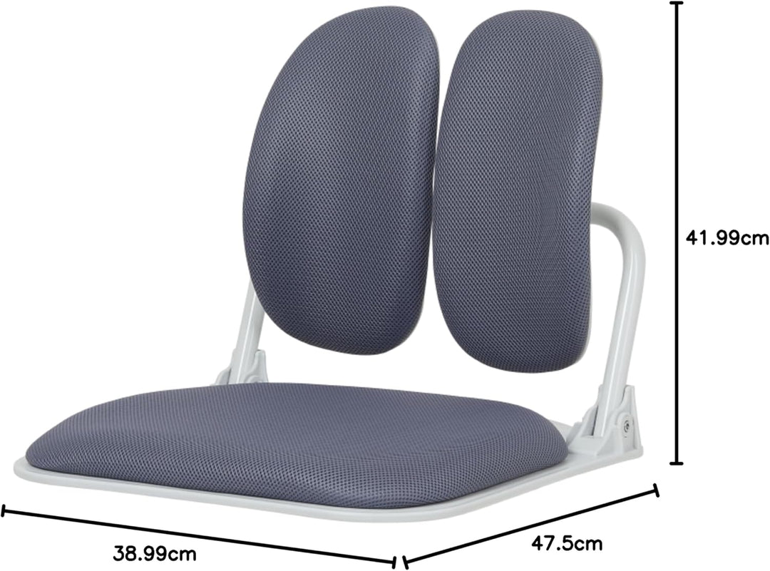 Duorest Bodenstuhl Schwammsitz mit ergonomischen Doppel-Rückenlehnen - Meditationsstuhl mit Rückenst