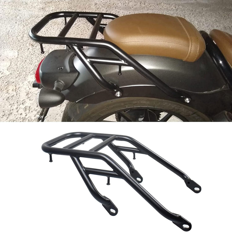 Midimttop Motorrad Gepäck Rack Gepäckträger hinten Fender kompatibel mit Ho-nda Rebel CMX 300 500 Re