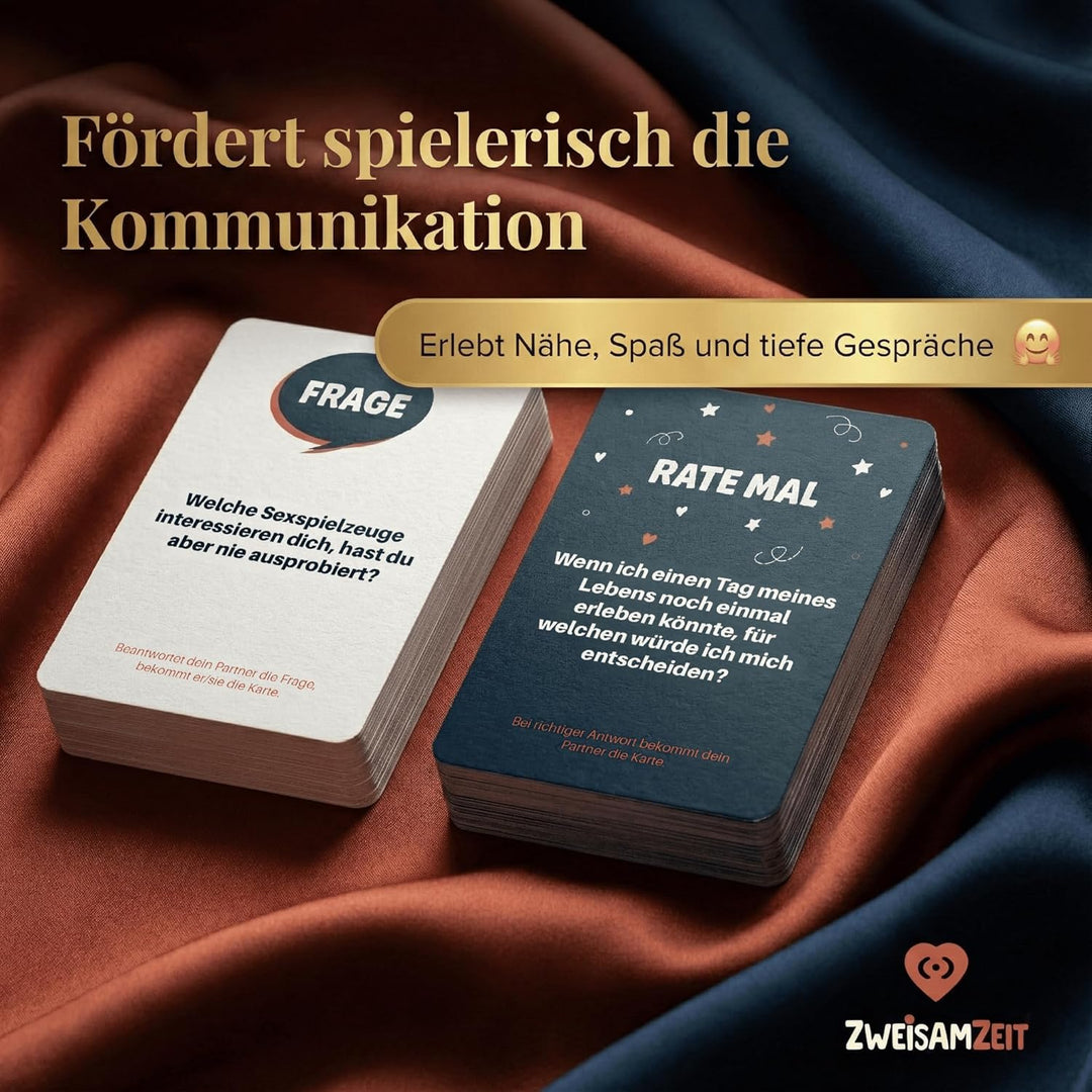 ZweisamZeit - Spiel für Paare zu zweit | Mit lustigen Aufgaben & Fragen | Pärchen Geschenke für Freu